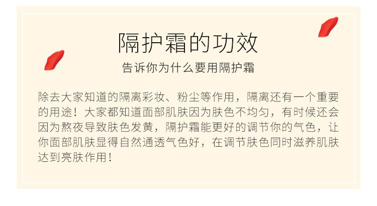 妮致本妆隔护霜功效