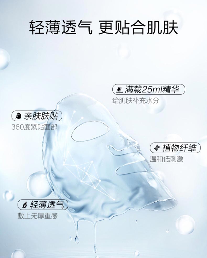 尚美琦聚谷氨酸修护面膜的质地