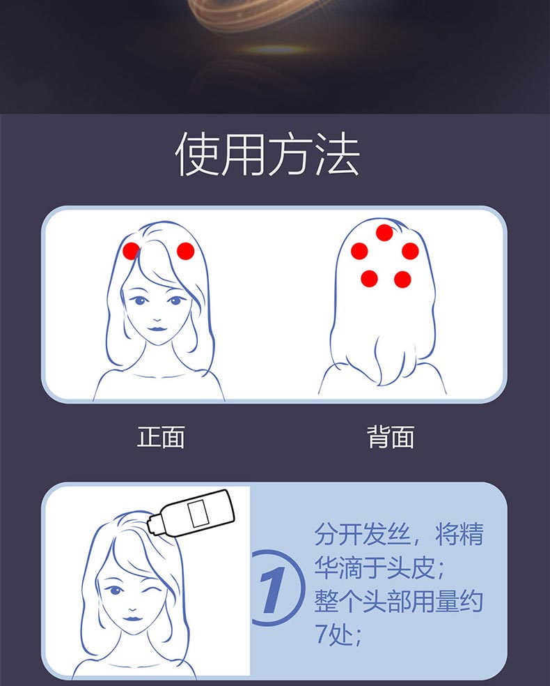 完美荟新固发头皮护理精华液使用方法