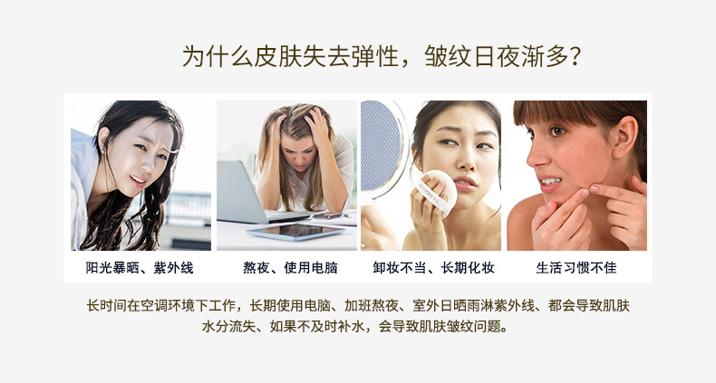 为什么皮肤失去弹性，皱纹日夜渐多？