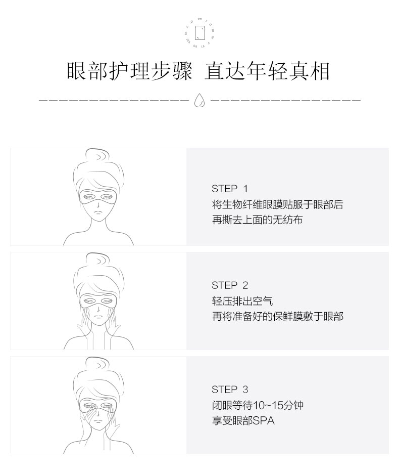 爱奇肌生物纤维眼膜使用方法