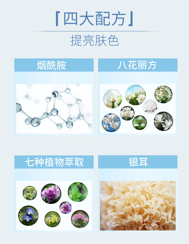 雪肌靓颜美白特护礼盒(E)成分介绍