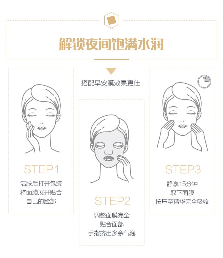 DEVOTE即美晚安面膜使用方法